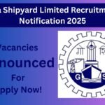 Goa Shipyard Limited Recruitment Notification 2025