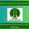 Municipal Corporation Recruitment 2025