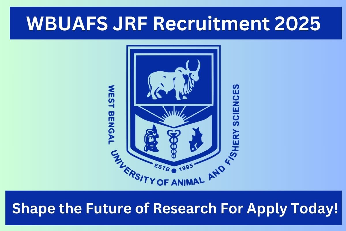 WBUAFS JRF Recruitment 2025