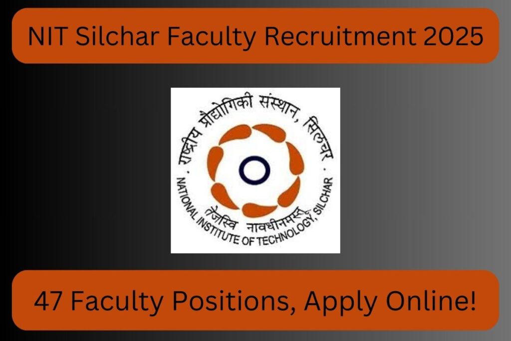 NIT Silchar Faculty Recruitment 2025