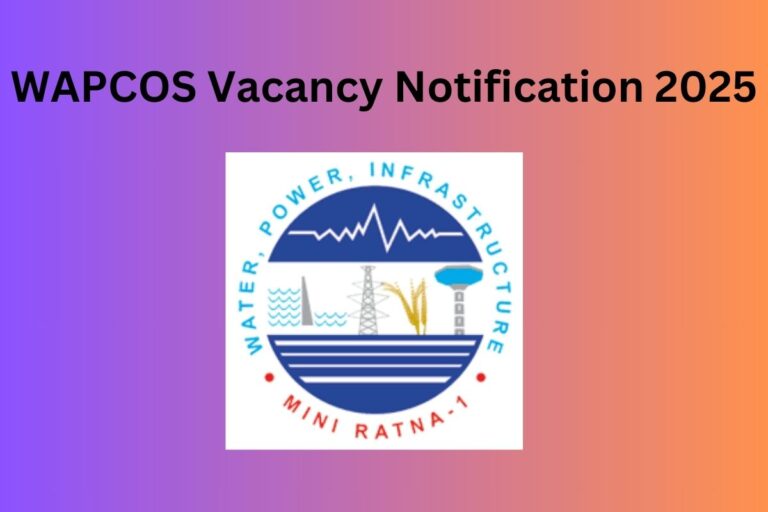 WAPCOS Vacancy Notification 2025