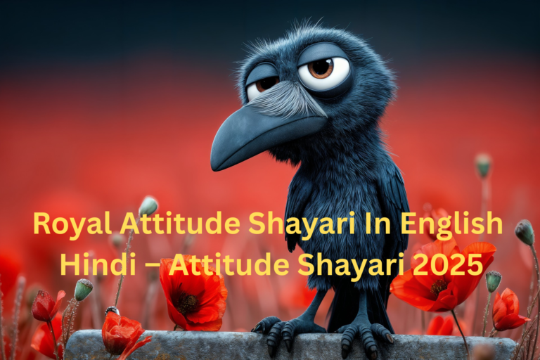 Royal Attitude Shayari In English Hindi – Attitude Shayari 2025
