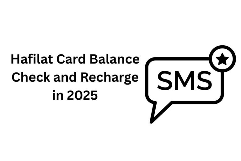 Hafilat Card Balance Check and Recharge in 2025