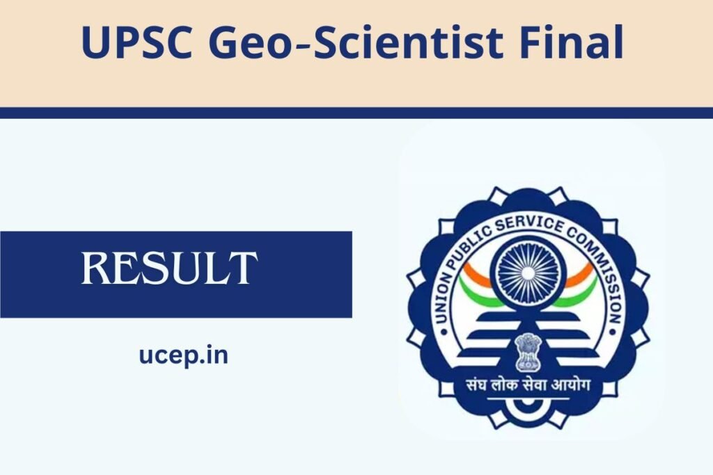 UPSC Geo-Scientist Final